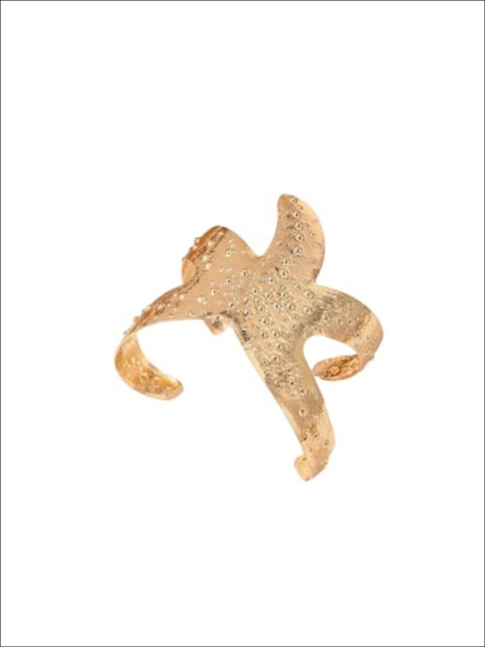 Gold Plated Starfish Shell Arm Cuff Bracelet Adjustable Open Bangle Beach